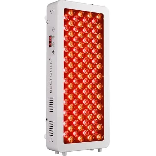 BestQool Red Light Panel Device, 4 Wellenlängen Rotlicht Panel und Infrarotlampe, 100 LEDs Dual-Chip Rotlichtlampe, Hochwertiges Rotlichtgerät, 170 W, modulares Design