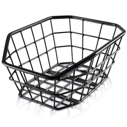 Büchel Fahrradkorb Jumbo hinten aus hochwertigem Aluminium mit verstärkten Kanten I Fahrrad Korb für hinten inkl. Befestigungsmaterial | Fahrradkorb hinten groß I Schultaschen Korb