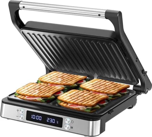 Olvy XXL Digitaler Kontaktgrill – Bild 1