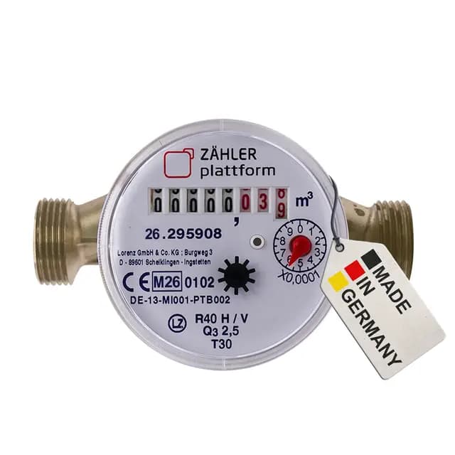 ZÄHLER plattform Wasserzähler DN20