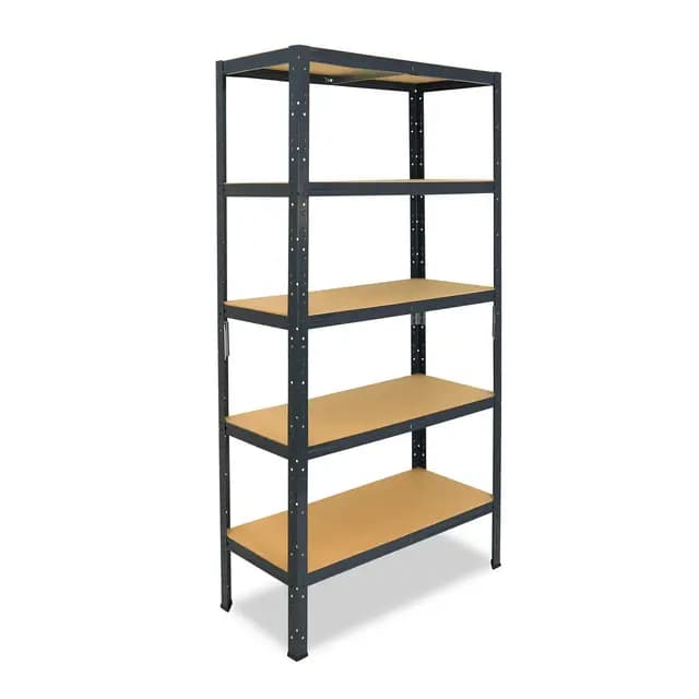 shelfplaza Home 180x100x30 cm Schwerlastregal in anthrazit mit 5 Böden und 175 kg Traglast pro Boden
