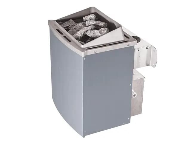 Karibu Sauanofen 9kW Finnisch Saunaofen mit integrierter Steuerung Easy ink. 18 kg Diabassteine Sparset 1