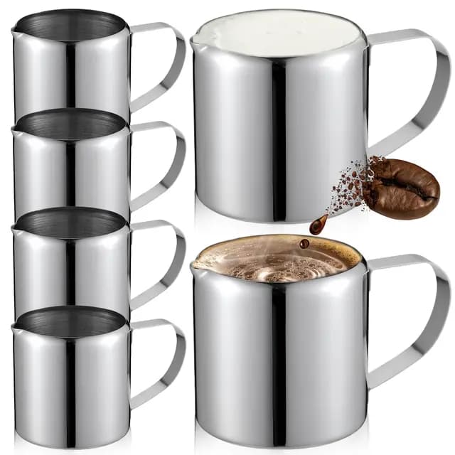 BAIFULAI Edelstahl Milchkännchen Set