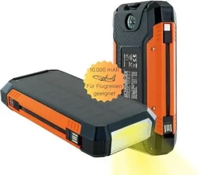 Schwaiger Solar Powerbank 10000mAh – Bild 1