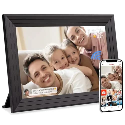 Luakug Frameo Digitaler Bilderrahmen 10,1 Zoll 32 GB