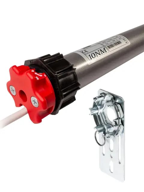 2X Rolladenmotoren SW60 Rohrmotor für elektrische Rollos (leise) 10 Nm Drehmoment 18 kg Zugkraft - smart Home kompatibel - Rolladen Motor elektrisch 60mm - Rollomotoren 60 zum Nachrüsten