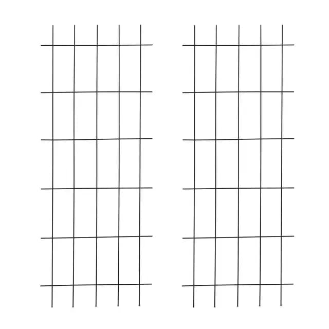 Relaxdays Rankgitter 2er Set, Garten, HB 150x60 cm, Rankhilfe Kletterpflanzen, freistehend, zum Stecken, Metall, schwarz – Bild 1