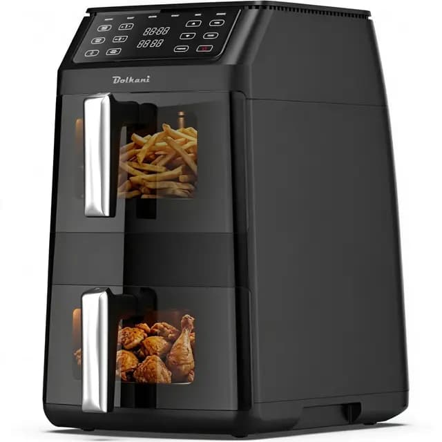 Bolkani XXL Doppelkammer Heißluftfritteuse