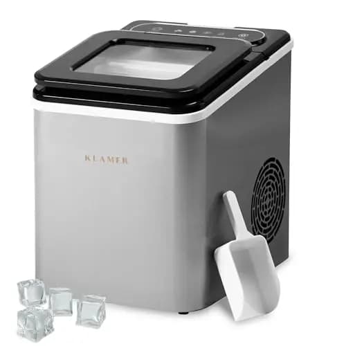 KLAMER Edelstahl Eiswürfelmaschine – Bild 1