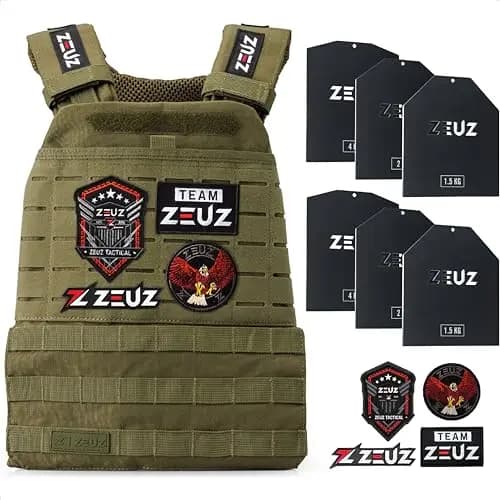 ZEUZ ZE-GR Verstellbare Gewichtsweste 16,5 kg – Bild 1