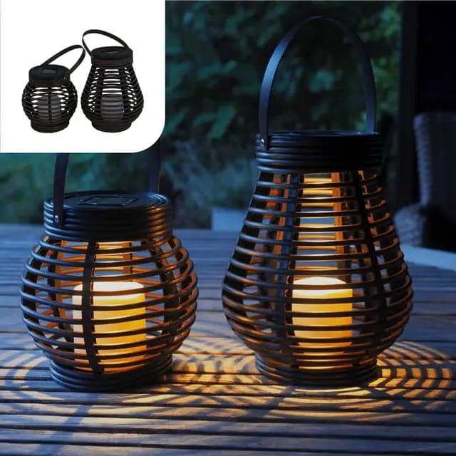 Gadgy Solar LED-Laternen 2er Set – Bild 1