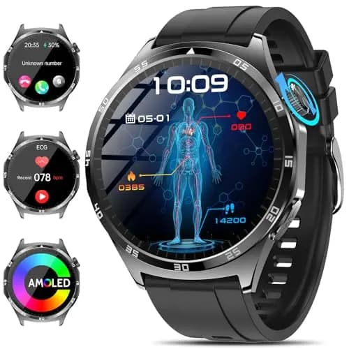 Marsyu Smartwatch mit EKG und AMOLED-Display
