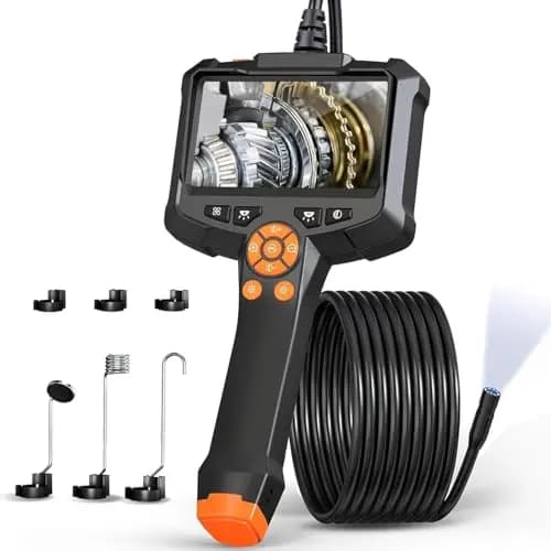 AOPICK Endoskopkamera 8mm 1080P mit 4,3" IPS-Bildschirm und 5m Kabel