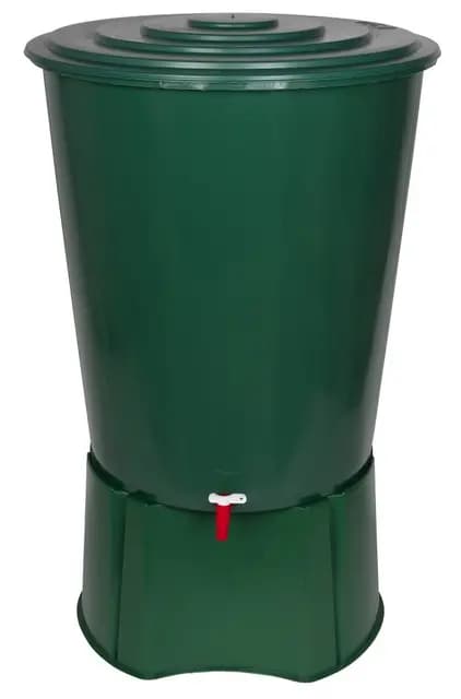 Kreher Regentonne 310 L Kunststoff Grün – Bild 1