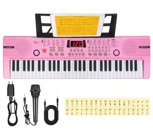 Hricane Home-Keyboards-Pink 61-Tasten Keyboard