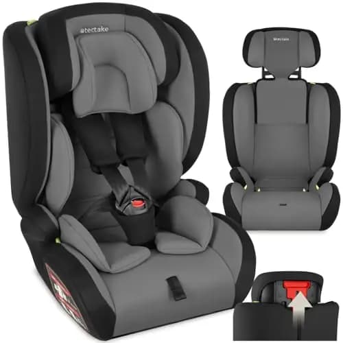 tectake Autositz mit 5-Punkt-Gurt – Bild 1