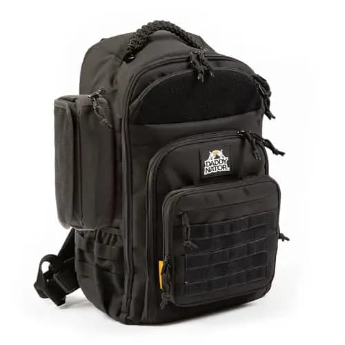 BIG Arnold Wickelrucksack für Väter mit Wickelunterlage inklusive Organizer für Feuchttücher und Organizer für Accessoires | Komplettes Bundle