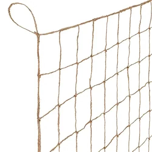 GardenGloss Jute Ranknetz Nachhaltig 100% Biologisch Abbaubar - Mit grosser Maschenweite für Gurken, Tomaten und Anderen Gemüsepflanzen - Rankhilfen für Kletterpflanzen