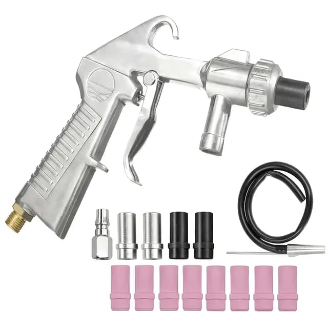 Lifegogo Sandstrahlpistole Druckluft-Set