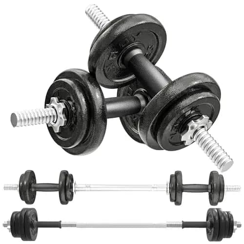 SPORTNOW 20KG verstellbares Hantelset