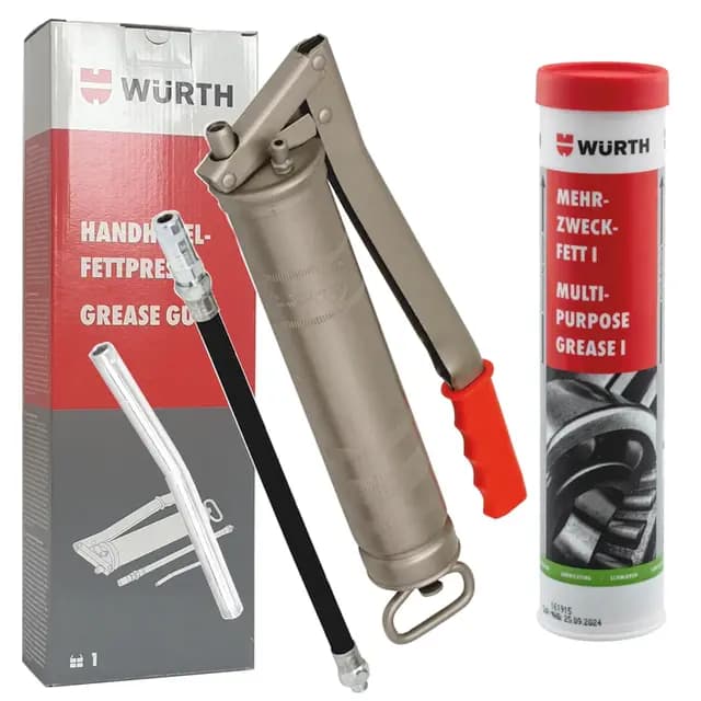 Würth Handhebelfettpresse inkl. 400g Mehrzweckfett I