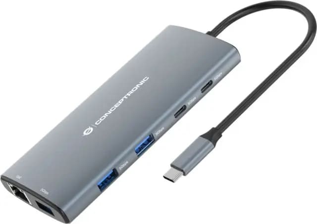 Conceptronic 10-in-1 USB-C Dockingstation – Bild 1