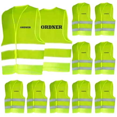 Jiawaggag Warnweste XL (10er Pack)