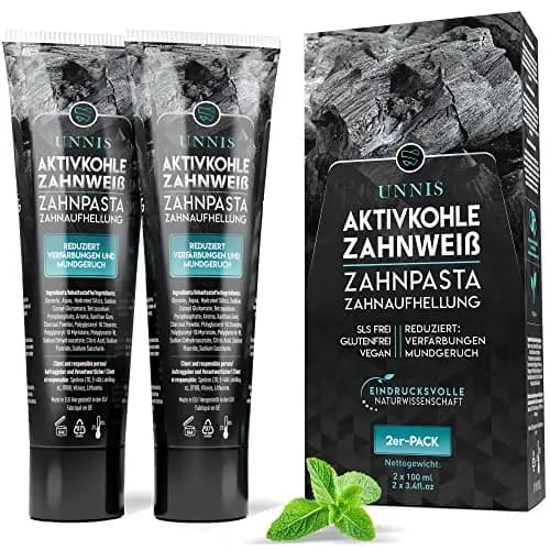 UNNIS Aktivkohle Zahnpasta