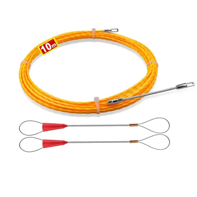 Einziehfeder 10m - Kabeleinziehhilfe,Einziehfeder,Einziehspirale, Zugdraht,Einzugsfeder für Kabel & Elektroinstallationen(3.0mm-10m)