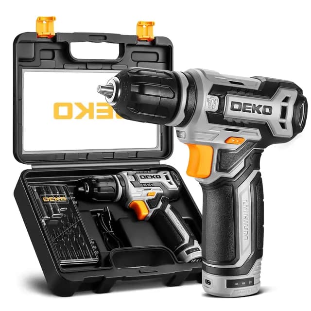 DEKOPOPRO 12V Akku-Bohrschrauber-Set