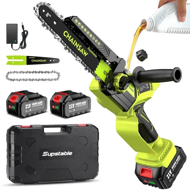 Supstable 8 Zoll Akku-Kettensäge