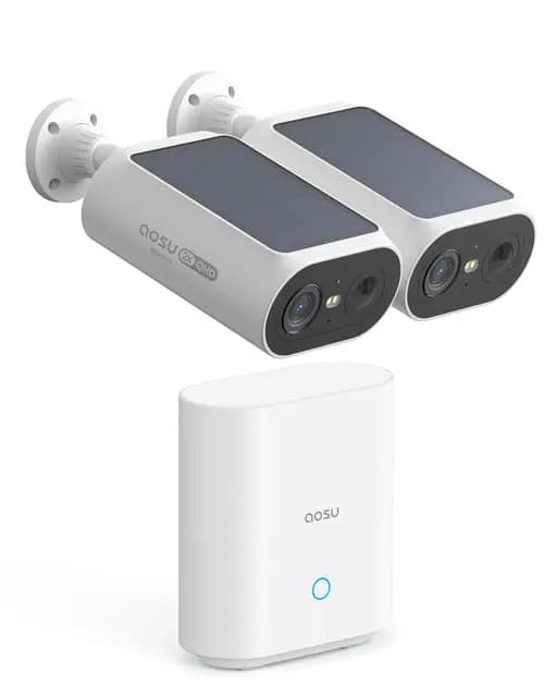 aosu 2K Solar Überwachungskamera Kit