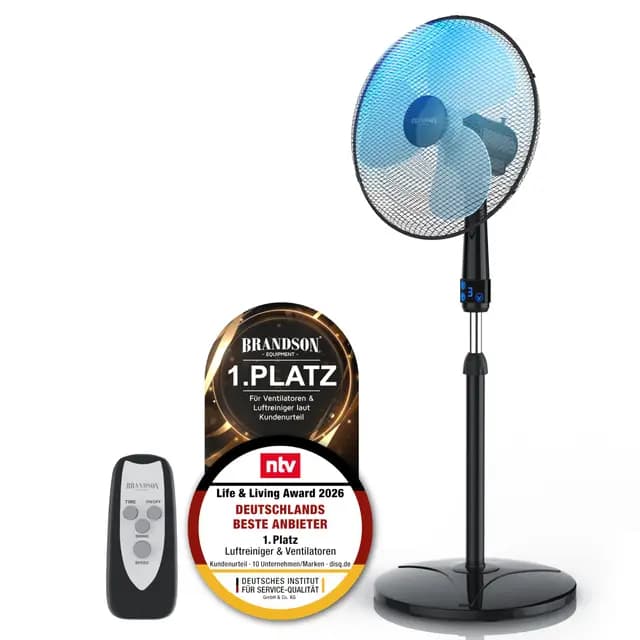 Brandson Standventilator mit Fernbedienung