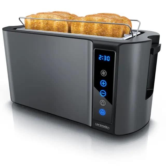 Arendo Edelstahl Toaster 4 Scheiben
