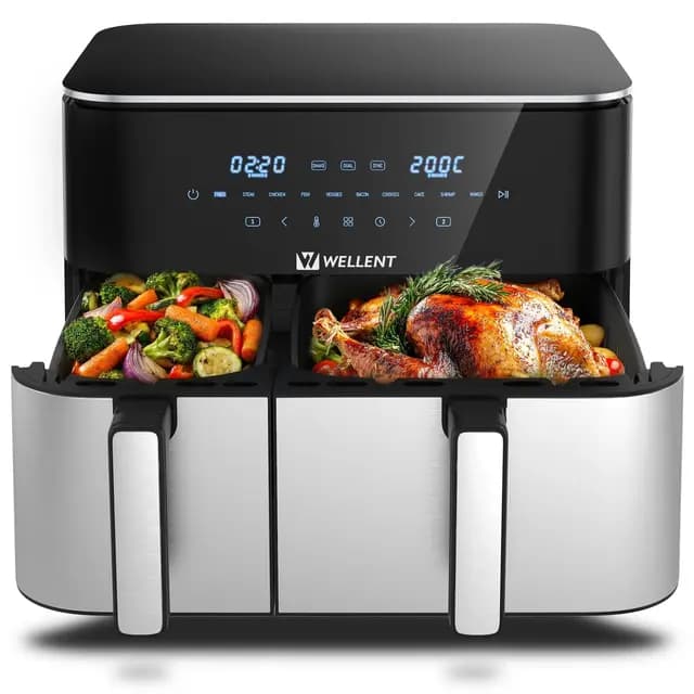 WELLENT XXL Airfryer Doppelkammer