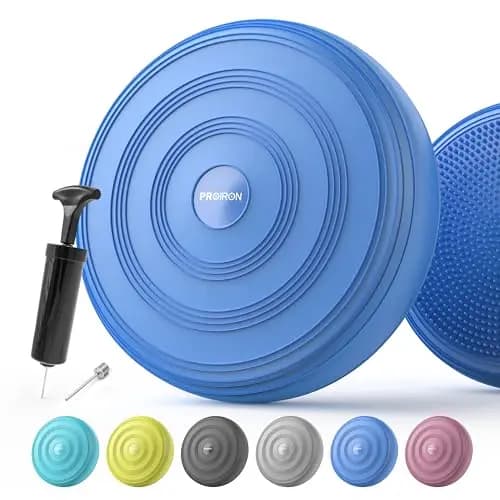 PROIRON Ballsitzkissen, Balance Kissen 33cm, Sitzkissen Orthopädisch für Aufrechte Körperhaltung, Fitness, Gleichgewichts- und Krafttraining inkl. Pumpe