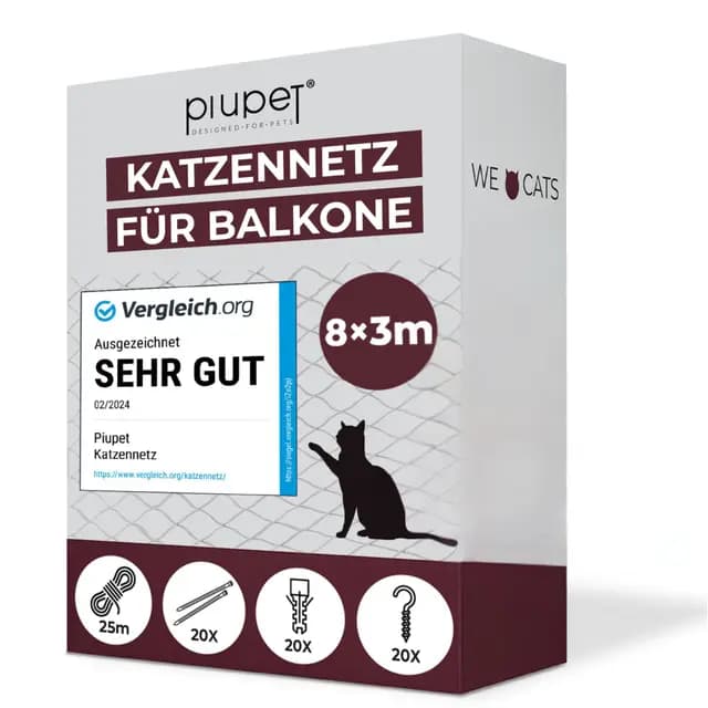 PiuPet Transparent Balkonnetz