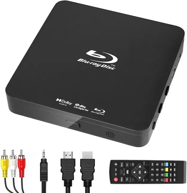 DIDAR Blu-ray-Player Full HD 1080p mit Dolby Audio
