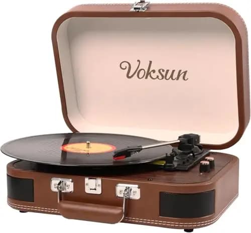VOKSUN S300 Bluetooth Plattenspieler – Bild 1