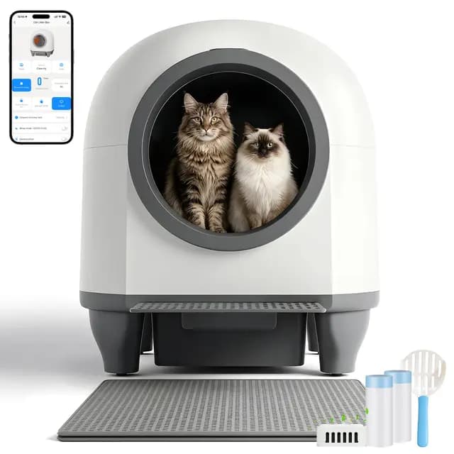 Devoko Selbstreinigende Katzentoilette – Bild 1
