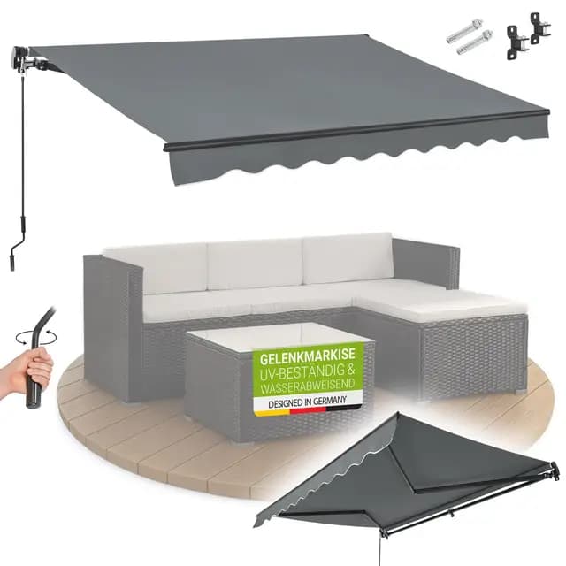 Juskys Gelenkarmmarkise 400x300cm