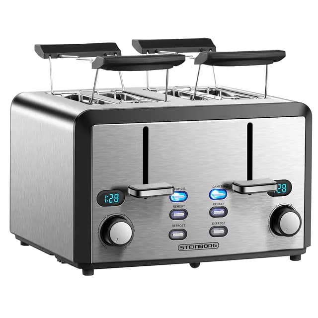 Steinborg 2210 Edelstahl Toaster – Bild 1