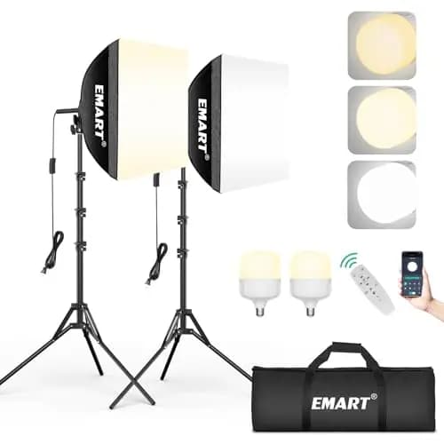 EMART LED Softbox Fotostudio Set