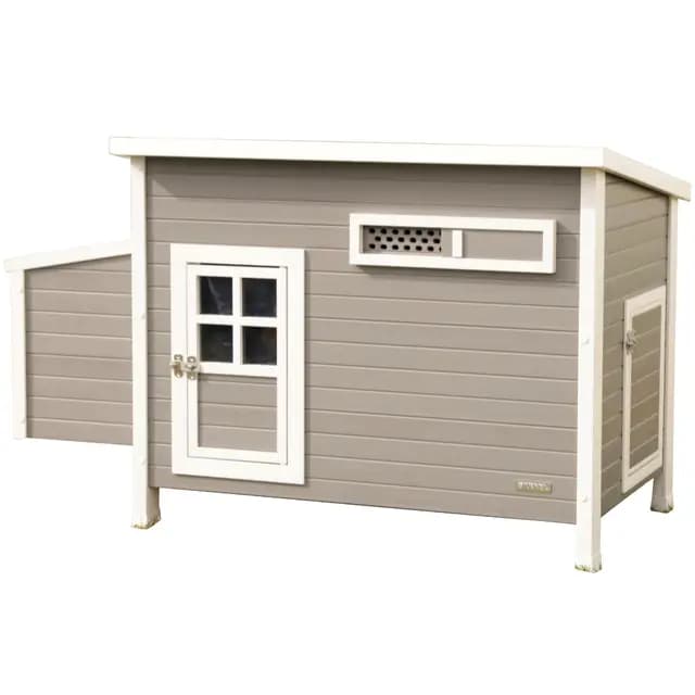 Kerbl Hobbyfarming ECO-Kunststoffstall für Hühner, Hühnerstall, 137x73x83cm, wetterfest, nachhaltiges Material, einfache Pflege, langlebig