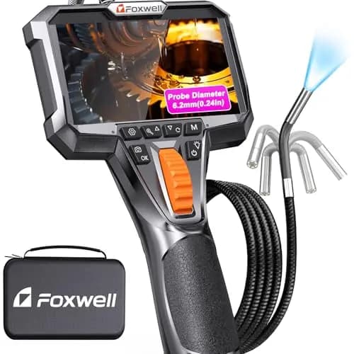 FOXWELL Y400 Endoskopkamera 1080P 6,2mm 220° Schwenkkopf
