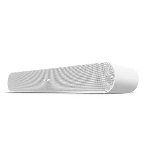 Sonos Ray Soundbar – Einzigartig kompakte All-in-One-Soundbar mit Blockbuster-Sound für Filme, Spiele und WLAN-Musikstreaming – Kompatibel App und Apple AirPlay – In Weiß