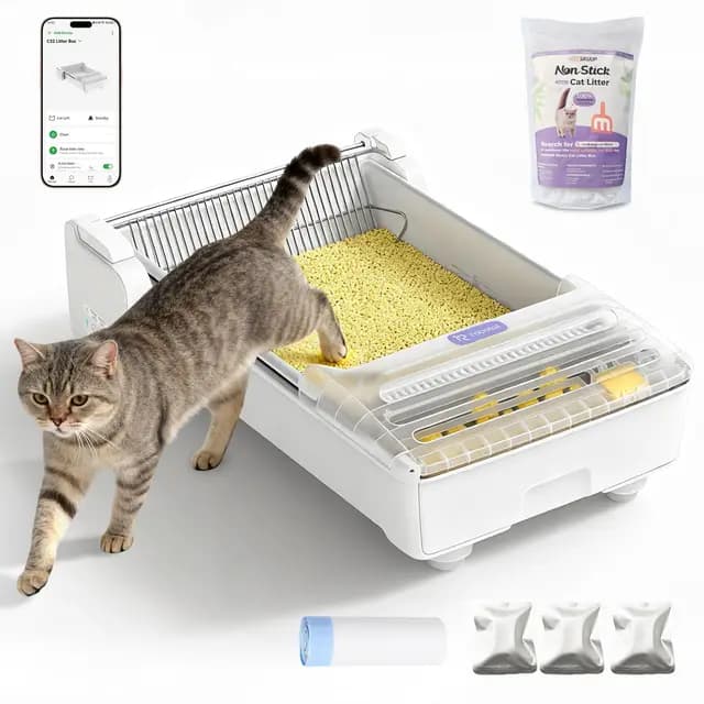 EZSKUUP HX-FDE-C32 Automatische Katzentoilette
