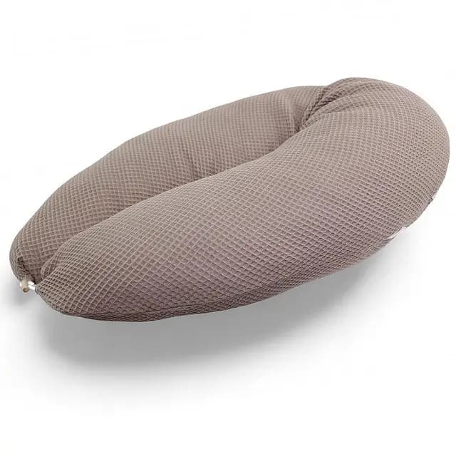 HOBEA-Germany Waffelmuster Taupe Stillkissen