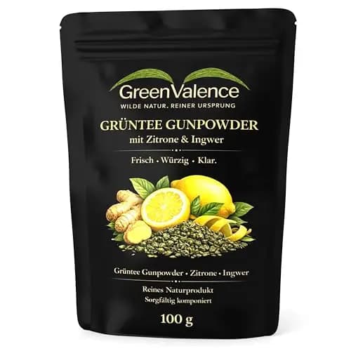 GreenValence Gunpowder Grüntee Zitrone Ingwer