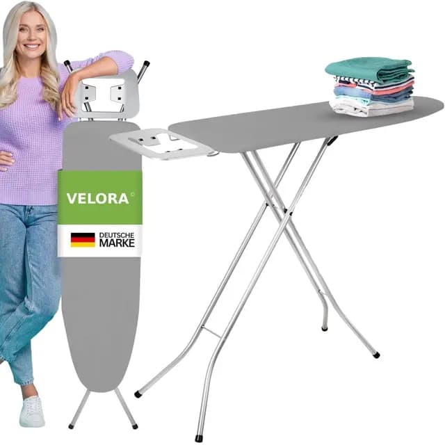VELORA SC 5430 Bügelbrett höhenverstellbar 105x30 cm grau